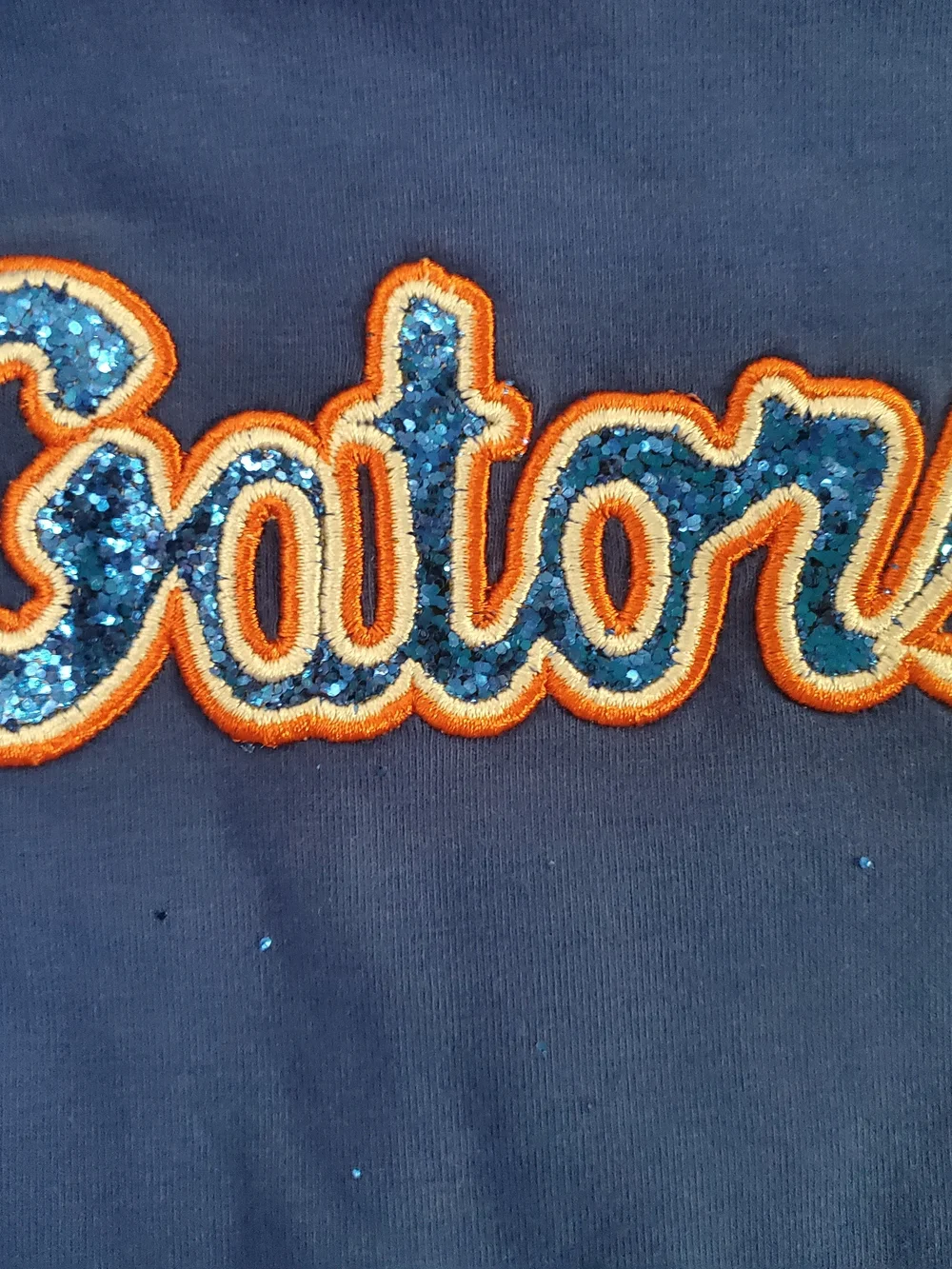 Gators Navy & Orange Ruffle One-Piece for Kids